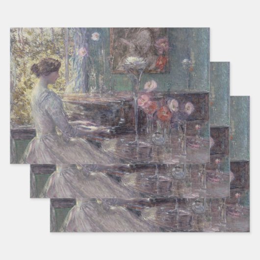 Feuille De Papier Cadeau Improvisation de Frederick Childe Hassam (Lot)