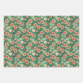 Feuille De Papier Cadeau Indian Floral Pattern (Devant)