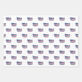 Feuille De Papier Cadeau Indiana, 50 États, Liberty Bell (Devant)