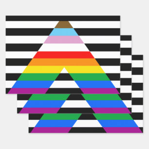 Feuille De Papier Cadeau Indicateur Ally Progress Pride