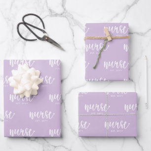 Feuille De Papier Cadeau Infirmière Est Année sur mesure Étudiante Infirmiè