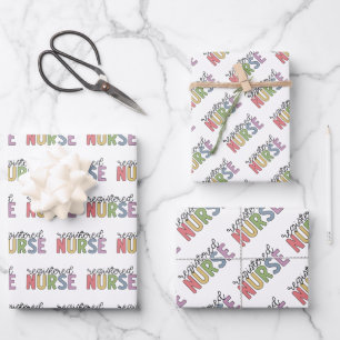 Feuille De Papier Cadeau Infirmière inscrite infirmière infirmière infirmiè