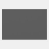 Feuille De Papier Cadeau Inspirationnel Moderne Elégant Grey 70e anniversai (Devant 3)