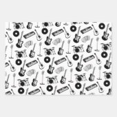 Feuille De Papier Cadeau Instruments de musique (Devant 3)