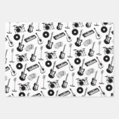 Feuille De Papier Cadeau Instruments de musique (Devant)