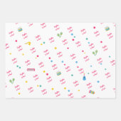 Feuille De Papier Cadeau Instruments de musique anniversaire de enfant (Devant 3)