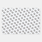 Feuille De Papier Cadeau Irish Wolfhound Painting Grey Original Chien Art (Devant 2)