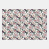 Feuille De Papier Cadeau Islamic Gift Wrap Set 🎁🌙 – 3 Elegant Eid Florals (Devant 3)