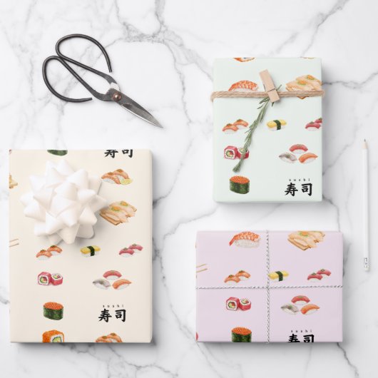 Feuille De Papier Cadeau Itamae〈Sushi Chefs) collection (Recto)