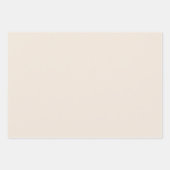 Feuille De Papier Cadeau Ivoire beige crème solide (Devant)