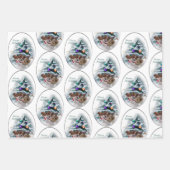 Feuille De Papier Cadeau Jack Russell Terrier Cadeaux de Noël (Devant 2)