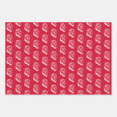 Feuille De Papier Cadeau Jacksonville State University Gamecocks Red Eagle (Devant 3)