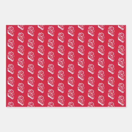 Feuille De Papier Cadeau Jacksonville State University Gamecocks Red Eagle (Devant)