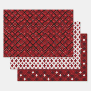 Feuille De Papier Cadeau Jacquard moderne Valentine Motif No5