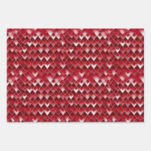 Feuille De Papier Cadeau Jacquard moderne Valentine Motif Set No2 (Devant)