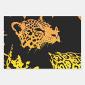 Feuille De Papier Cadeau Jaguar contemporain (Devant)