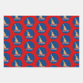 Feuille De Papier Cadeau J'Ai Creg Pickleball Golden Dog Envelopper Cadeau (Devant)