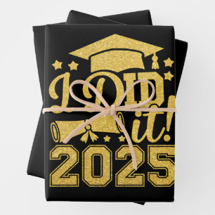 Feuille De Papier Cadeau J'ai Réussi 2025 Diplômé Promotion 2025