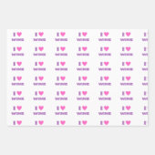 Feuille De Papier Cadeau J'Aime Le Vin, J'Aime Le Vin (Devant 3)