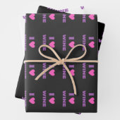 Feuille De Papier Cadeau J'Aime Le Vin, J'Aime Le Vin (En situation)