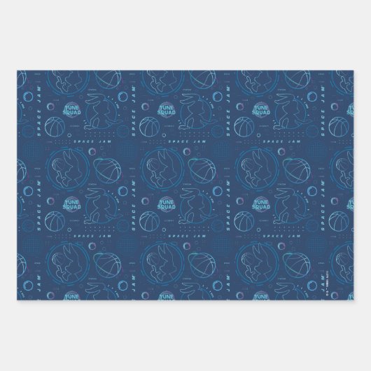 Feuille De Papier Cadeau JAM SPACE : UN NOUVEAU LEGAC™ | TUNE SQUAD™ Motif (Devant 2)