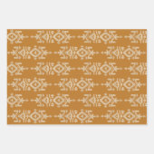 Feuille De Papier Cadeau Jamdani Print Folk Pattern (Devant 3)