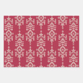 Feuille De Papier Cadeau Jamdani Print Folk Pattern (Devant)