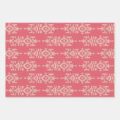 Feuille De Papier Cadeau Jamdani Print Folk Pattern (Devant 3)