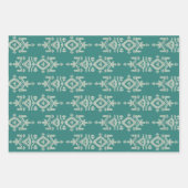 Feuille De Papier Cadeau Jamdani Print Folk Pattern (Devant 3)