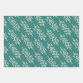 Feuille De Papier Cadeau Jamdani Print Folk Pattern (Devant 2)