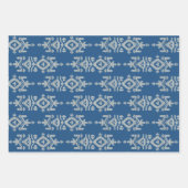 Feuille De Papier Cadeau Jamdani Print Folk Pattern (Devant 3)