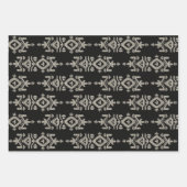 Feuille De Papier Cadeau Jamdani Print Folk Pattern (Devant 3)