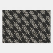 Feuille De Papier Cadeau Jamdani Print Folk Pattern (Devant 2)