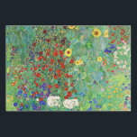 Feuille De Papier Cadeau Jardin Agricole Gustav Klimt Avec Peinture De Fleu<br><div class="desc">Jardin Ferme Gustav Klimt Avec Fleurs de soleil Floral Vintage Art Nouveau Peinture</div>