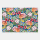 Feuille De Papier Cadeau Jardin aux fleurs printanières (Devant 2)