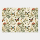 Feuille De Papier Cadeau Jardin botanique de la lanterne papillon (Devant 2)