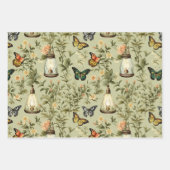 Feuille De Papier Cadeau Jardin botanique de la lanterne papillon (Devant)