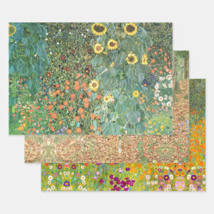 Feuille De Papier Cadeau Jardin de ferme et de fleurs & Bouleau par Gustav