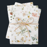 Feuille De Papier Cadeau Jardin de fleurs sauvages à l'aquarelle élégant<br><div class="desc">Jetez toute prudence au vent avec ce thème de jardin de fleurs sauvages fantaisiste réalisé à la belle aquarelle. Tellement de cadeaux à emballer pour les mariages,  les anniversaires,  la fête des mères,  les enterrements de vie de jeune fille,  et plus encore</div>