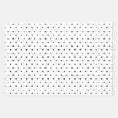 Feuille De Papier Cadeau Jardin de Noël noir moderne (Devant 3)