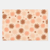 Feuille De Papier Cadeau Jardin Floral Brown (Devant 2)