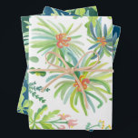 Feuille De Papier Cadeau Jardin Jungle Aquarelle Botanique Floral<br><div class="desc">Motif botanique peint à la main. MERCI DE SOUTENIR LES ARTISTES INDÉPENDANTS ! Toutes les œuvres d'art et les créations sont réalisées par moi-même. J'adore dessiner et peindre ! Merci de faire vos achats chez moi et de soutenir ma créativité ! :) Consultez ma boutique pour découvrir de nombreuses autres...</div>