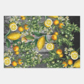 Feuille De Papier Cadeau Jardin rustique d'agrumes (Devant 2)