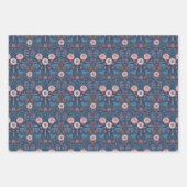 Feuille De Papier Cadeau Jardin sauvage en bleu (Devant 2)