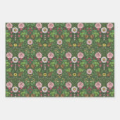 Feuille De Papier Cadeau Jardin sauvage en vert (Devant 3)