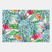 Feuille De Papier Cadeau Jardin tropical Succulent (Devant 3)