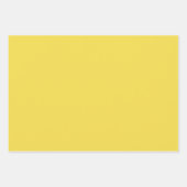 Feuille De Papier Cadeau jaune blanc Motif géométrique (Devant 2)