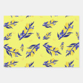 Feuille De Papier Cadeau Jaune citron (Devant 2)