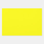 Feuille De Papier Cadeau Jaune clair (couleur solide) (Devant 2)