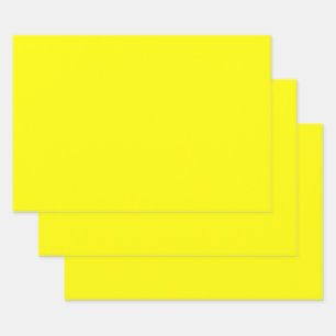 Feuille De Papier Cadeau Jaune clair (couleur solide)